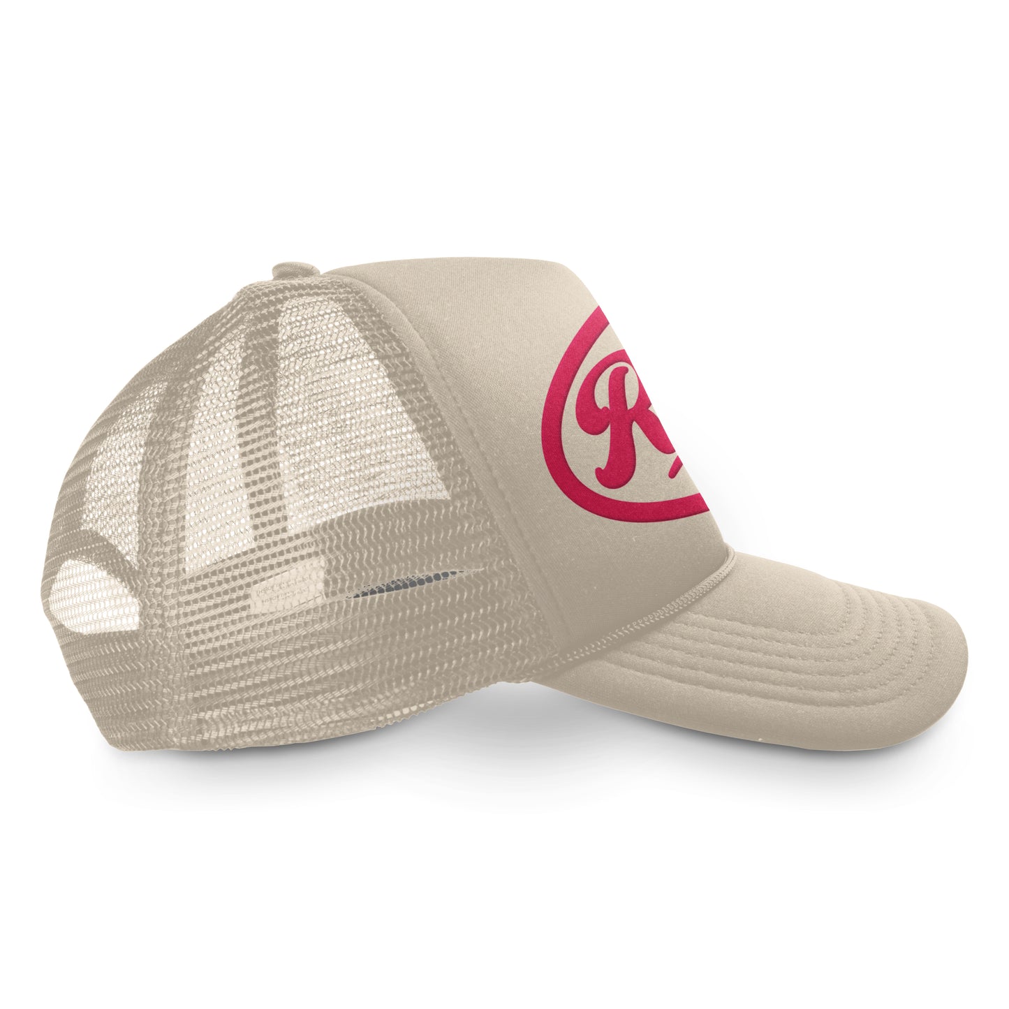 Relax Trucker Hat Sand/Red | OIAL - Once In A Lifetime