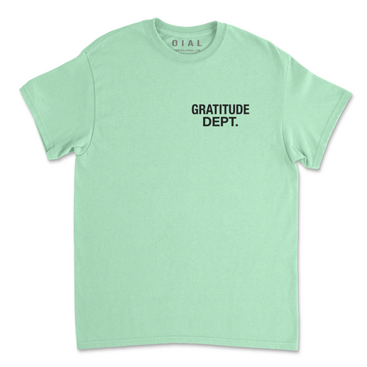 Gratitude Dept. Shirt - Mint