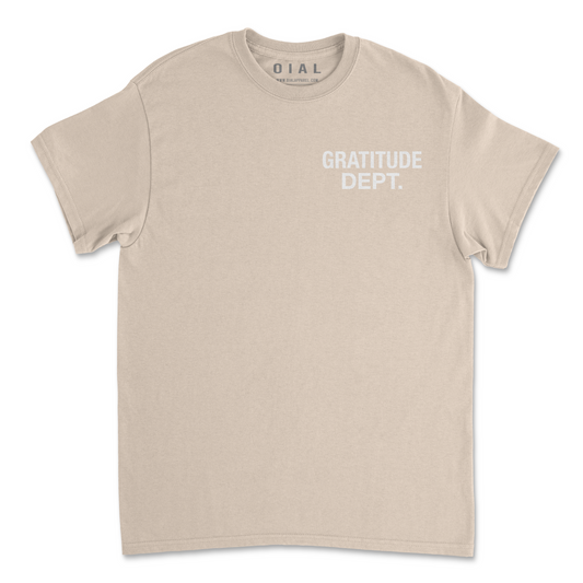 Gratitude Dept. Shirt - Sand
